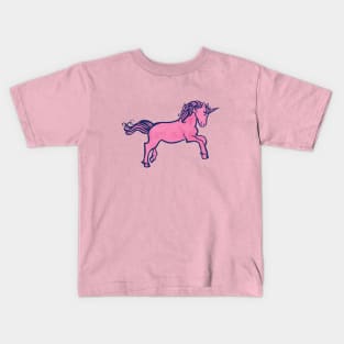 Pink Unicorn Kids T-Shirt